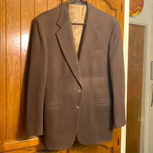 Wool, nylon and cashmere brown Alfani blazer 40R